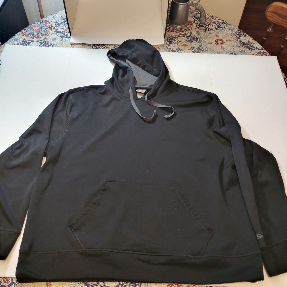 Champion Duo Dry Hoodie XXL Black Men's Performance Athletic Fleece Hoodie